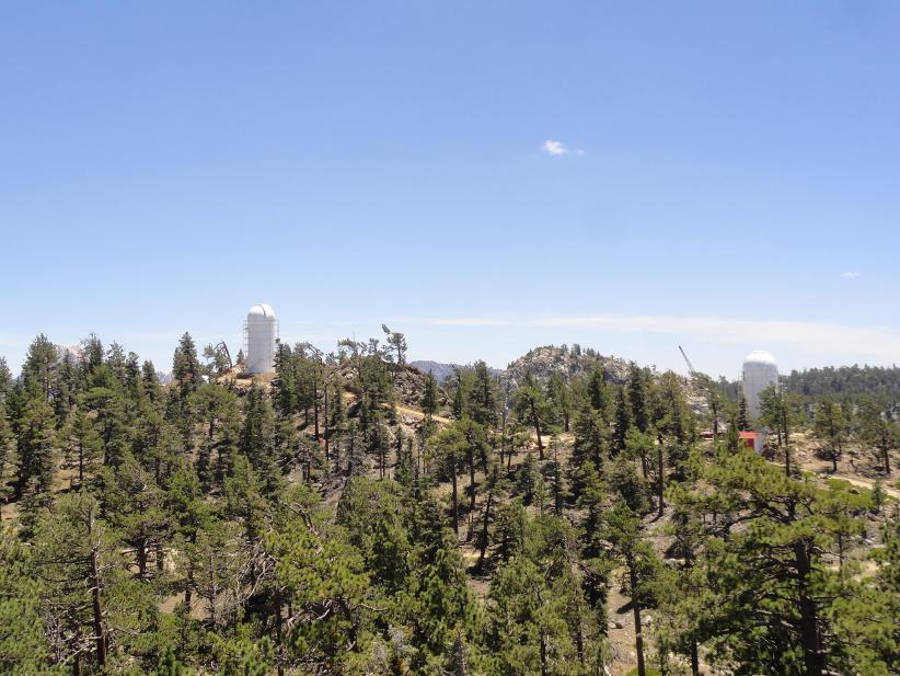 Outdoor view of the landscape around the TAOS-II Ash-Dome